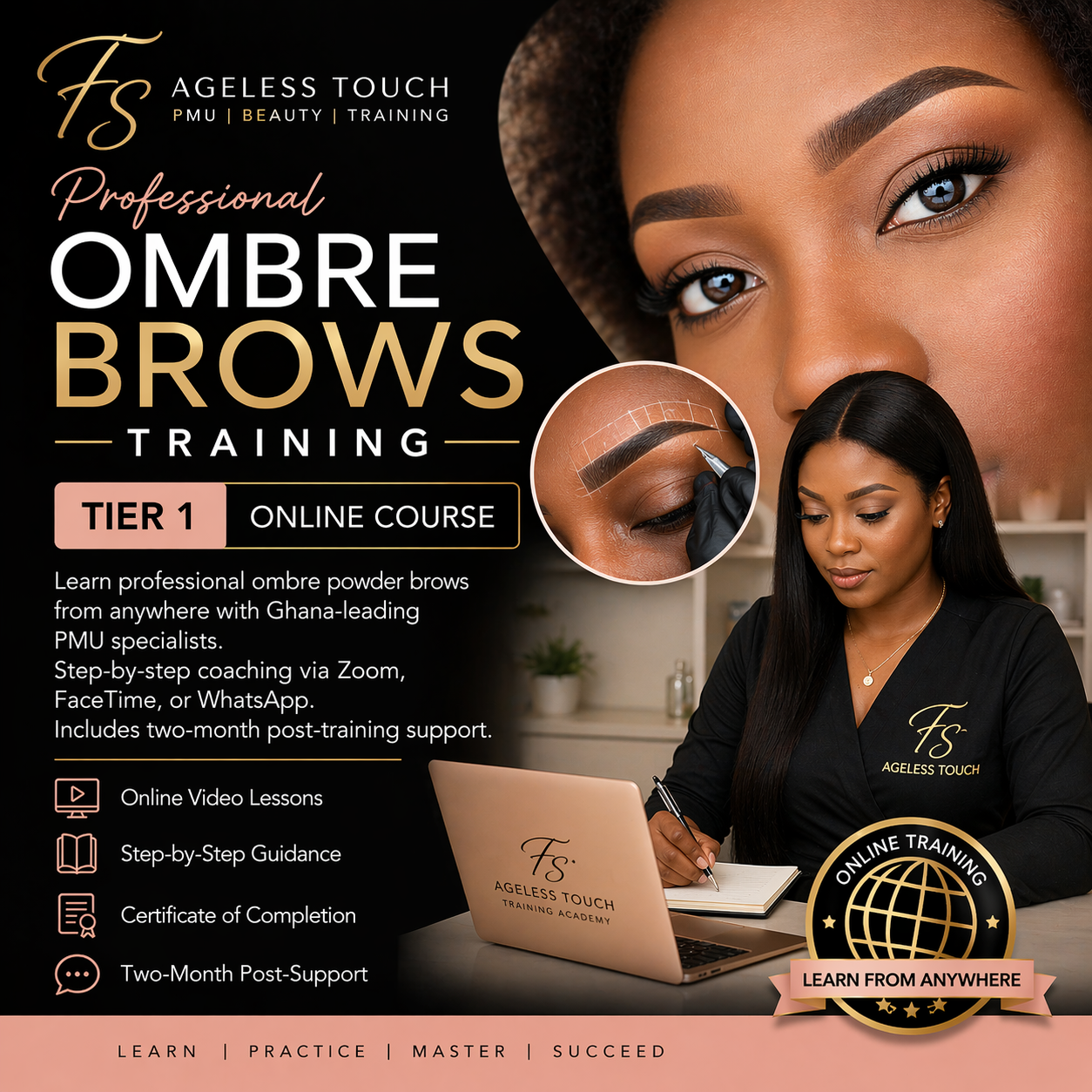 Digital PMU Ombre Brows Master Class course tier 1