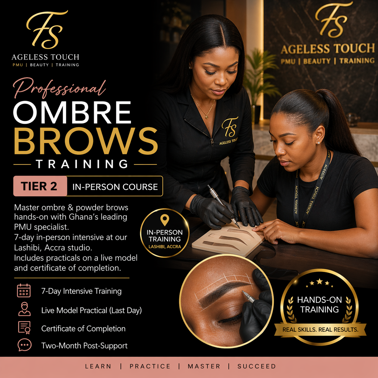 Hands On PMU Brows Master Class course tier 2