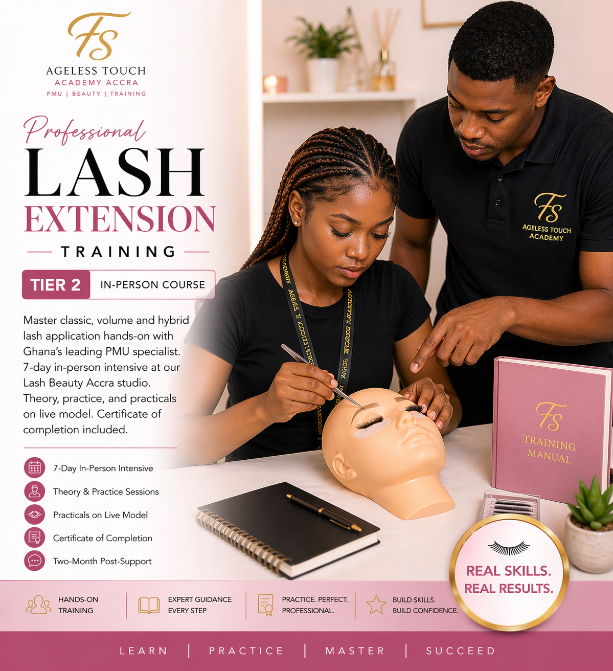 Lash Extensions Course In-Person Training: lash course