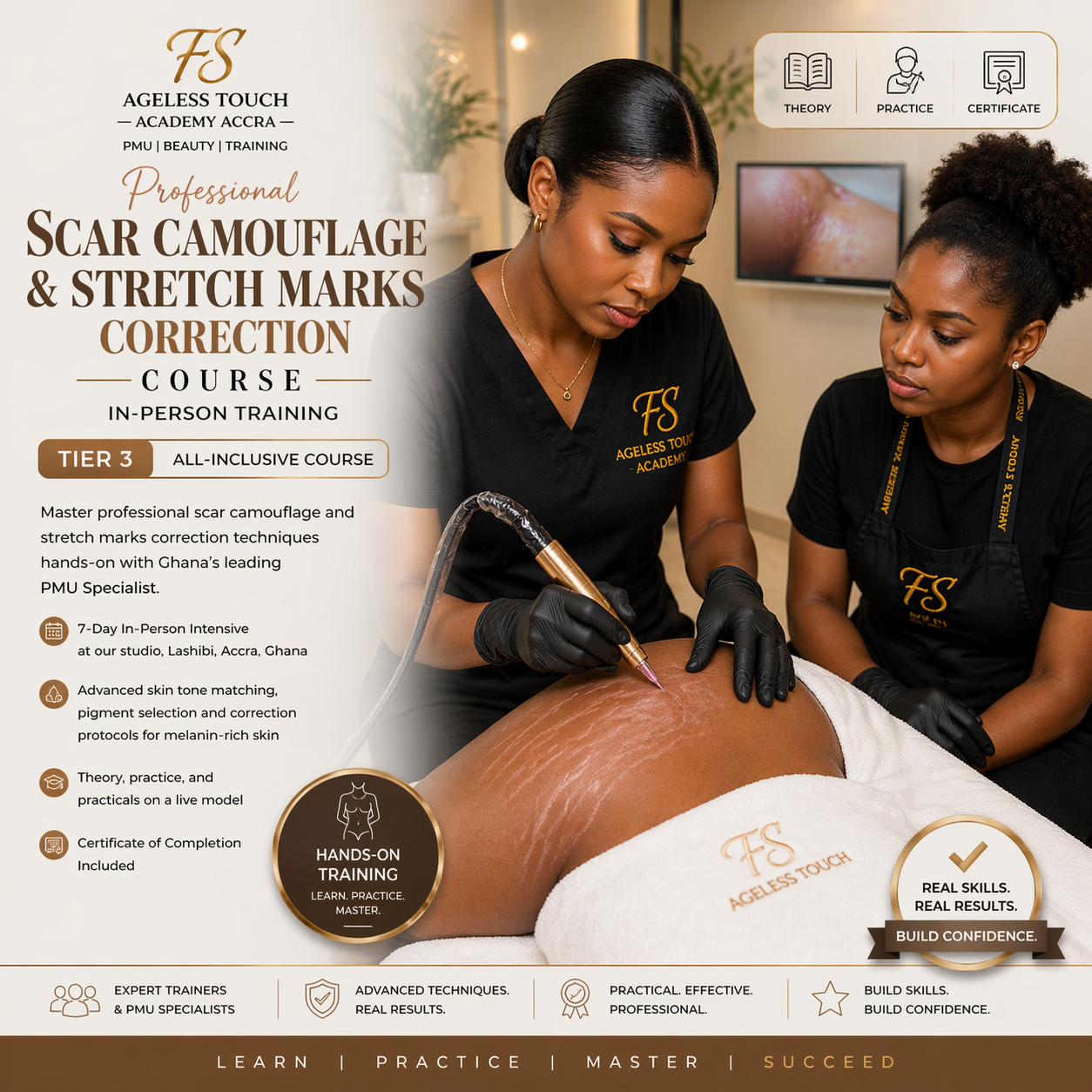 Hands On Scar Camouflage & Stretch Mark camouflage course
