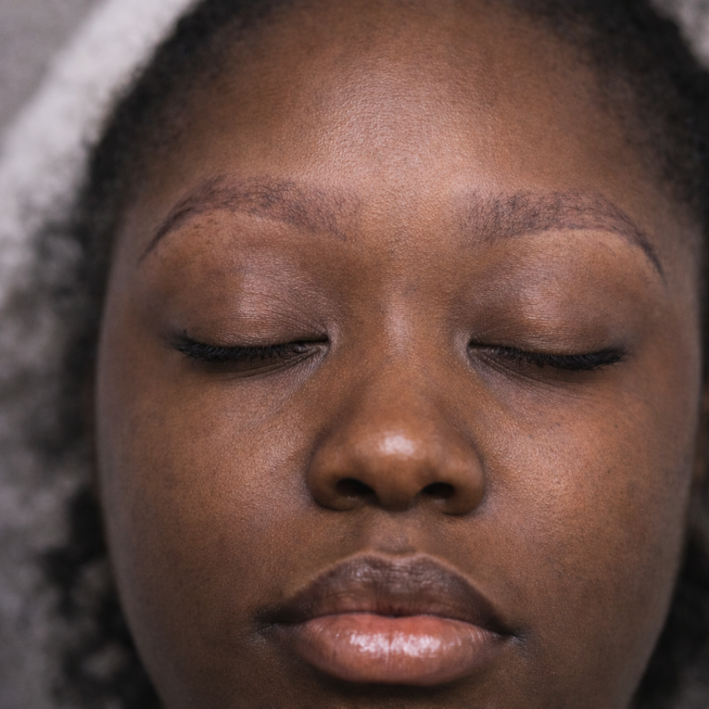 Saline Brow Correction